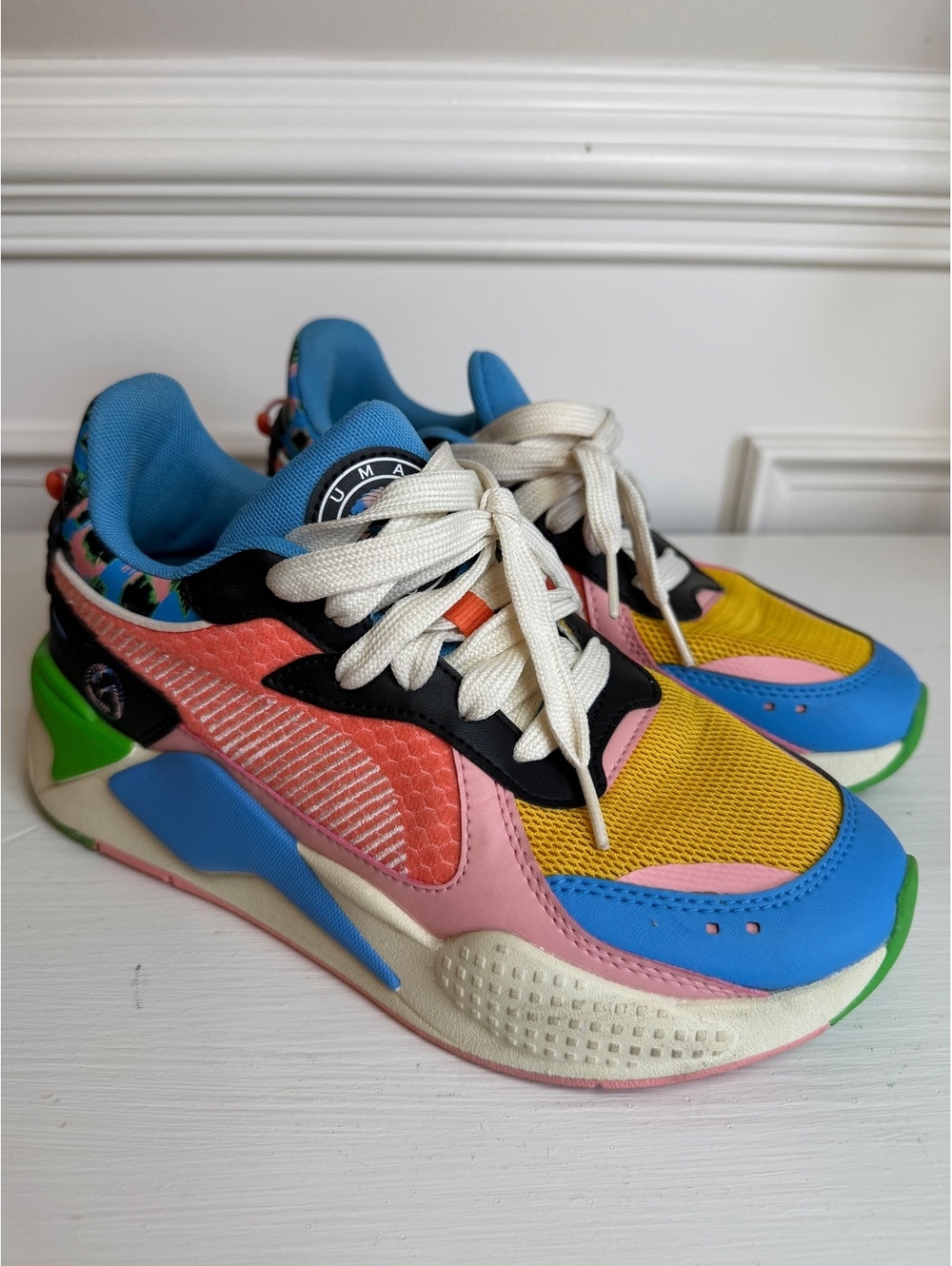 PUMA RS-X Women on the Ball Chunky Sneakers Multicolor. Size 7.5